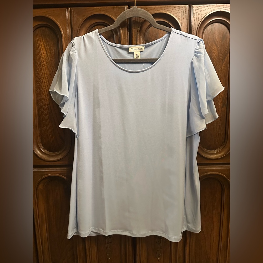Calvin Klein Soft Blue Blouse